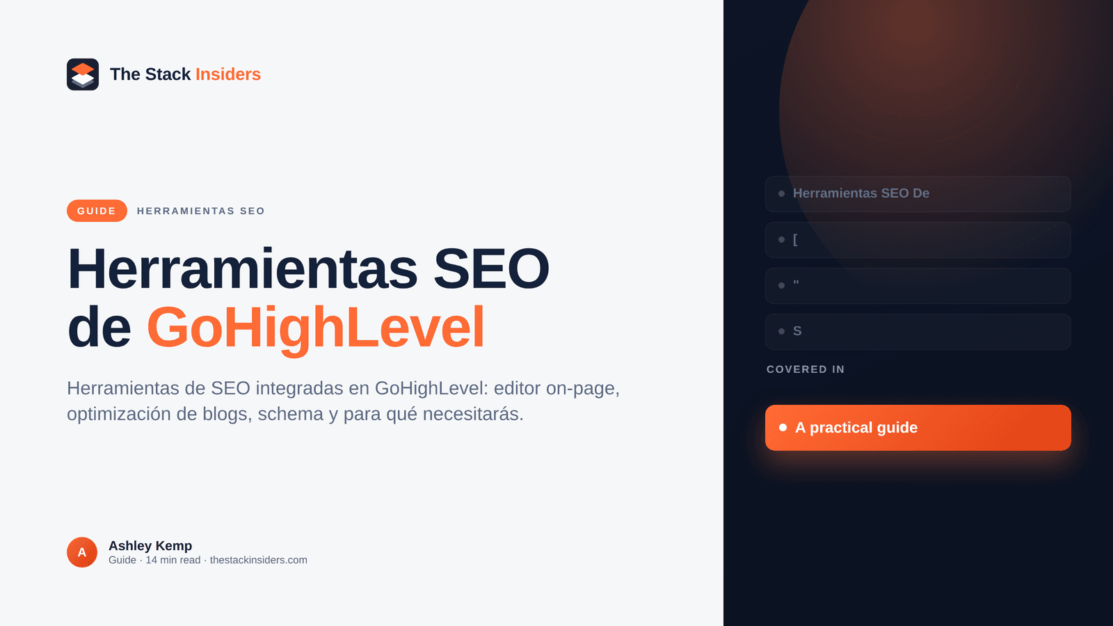 Herramientas SEO de GoHighLevel: Lo que realmente incluye la plataforma (2026)