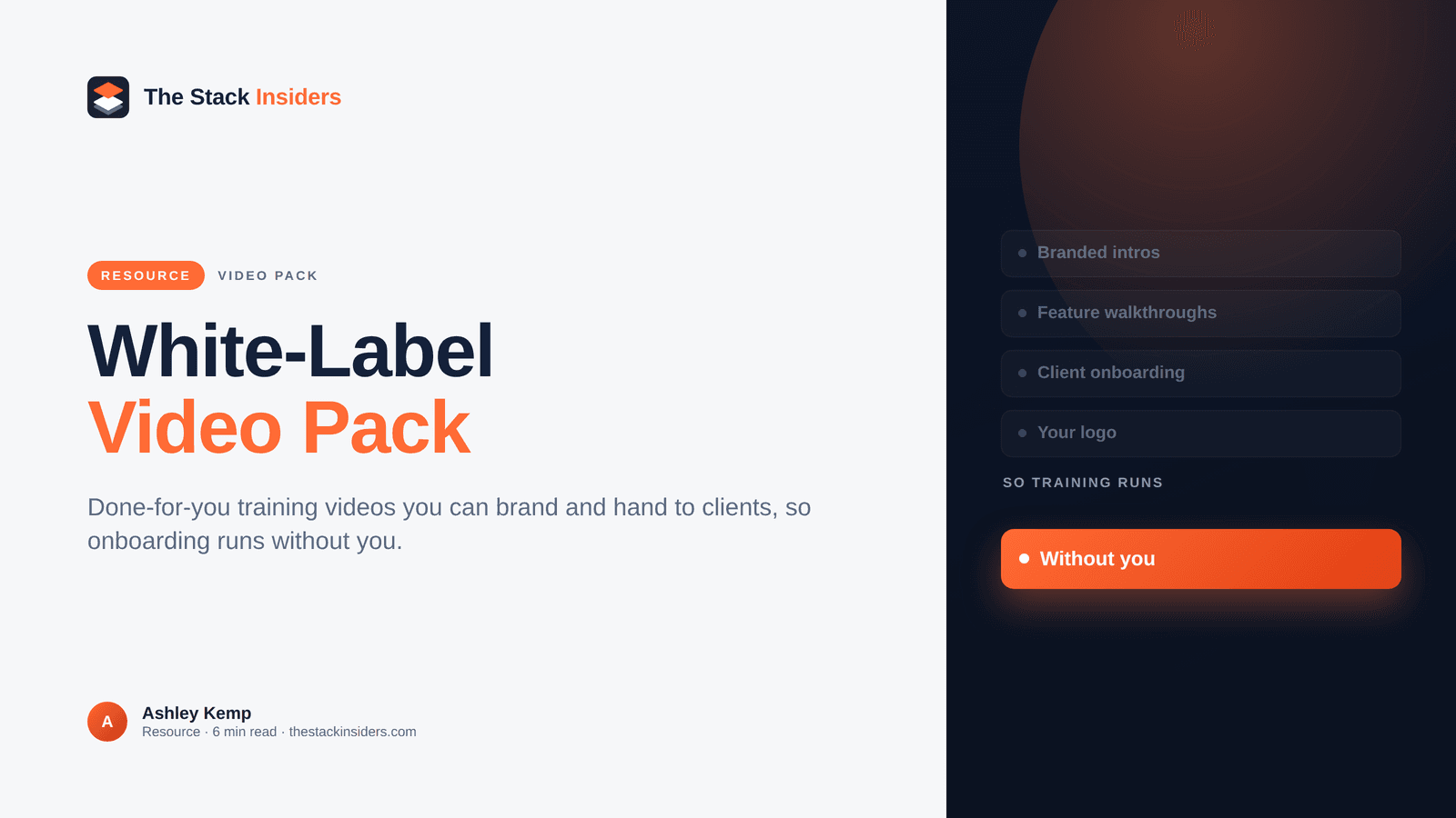 Hero on the GoHighLevel white-label AI video pack for onboarding