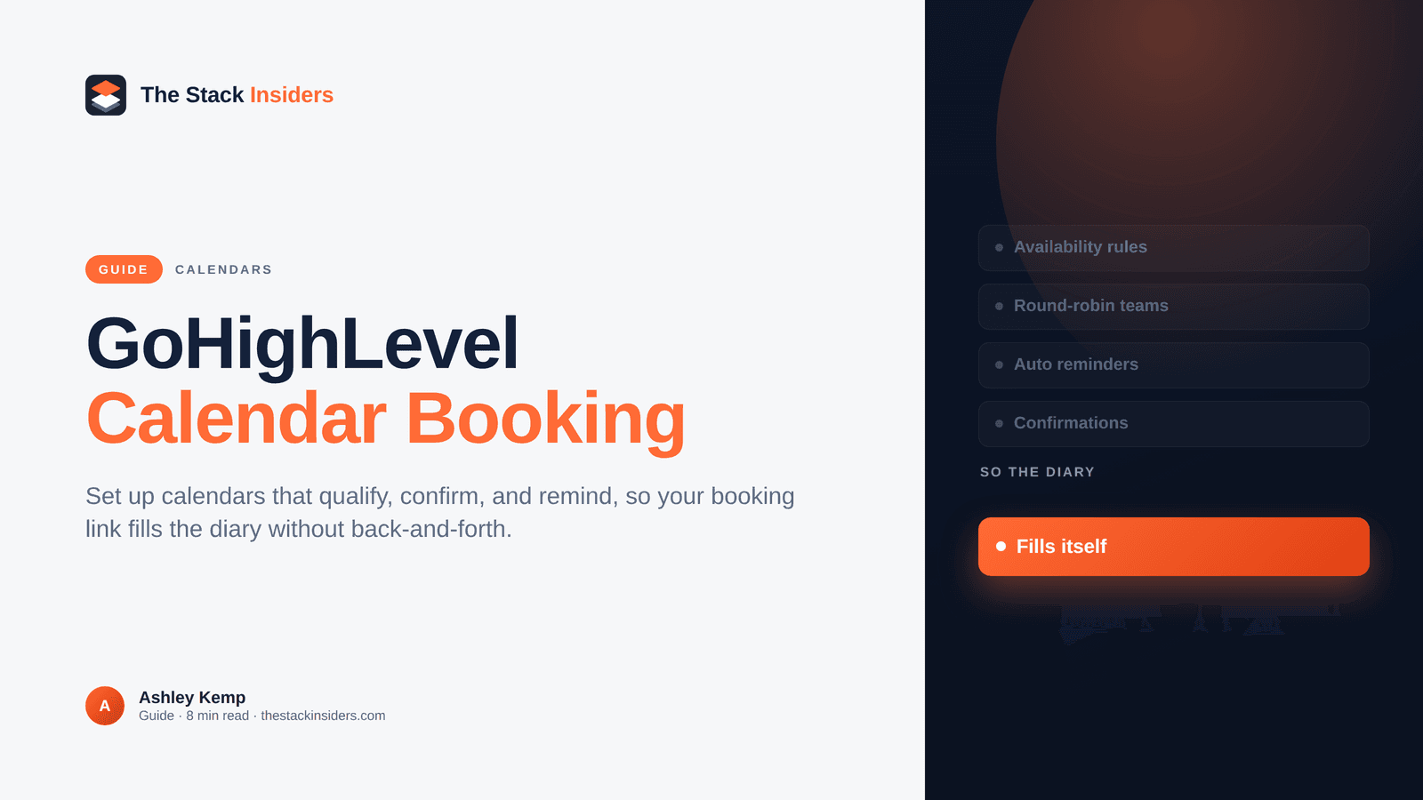 Hero on GoHighLevel calendar booking setup