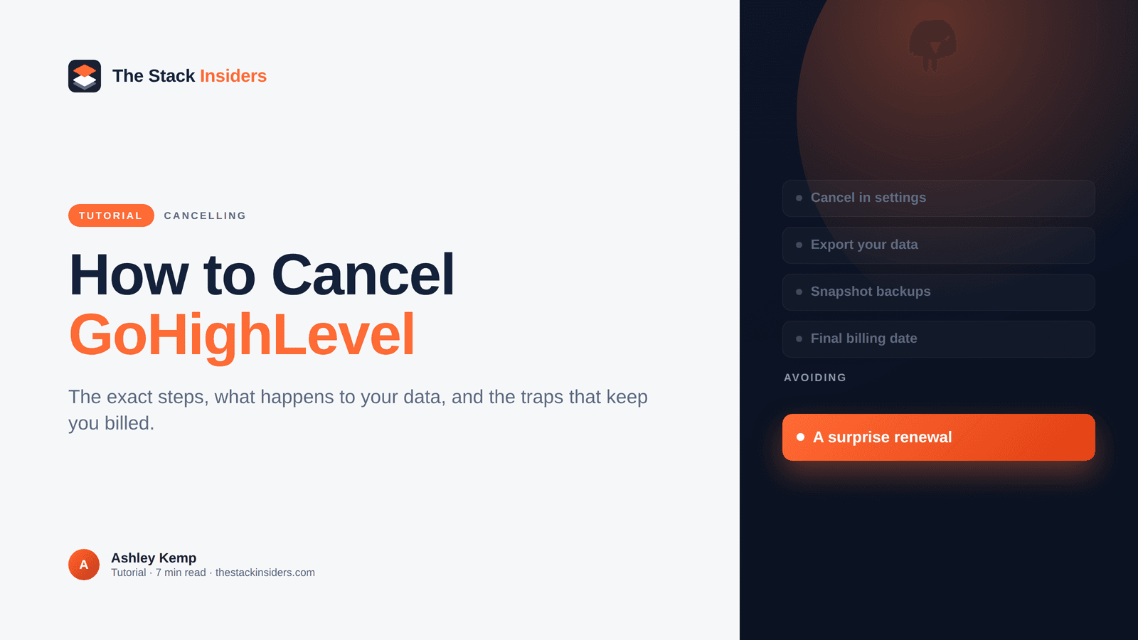 Step-by-step guide to cancelling a GoHighLevel subscription