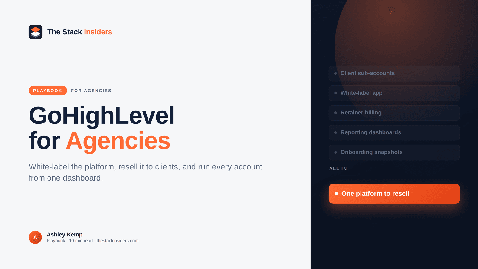 GoHighLevel for Marketing Agencies: SaaS mode, white-label, and client automation