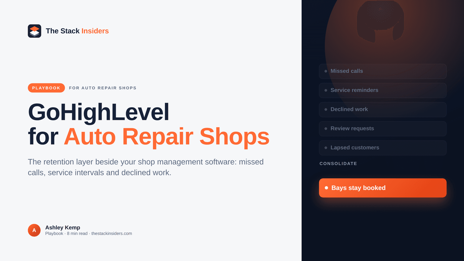 GoHighLevel for Auto Repair Shops: missed-call recovery, service reminders, and declined-work follow-up