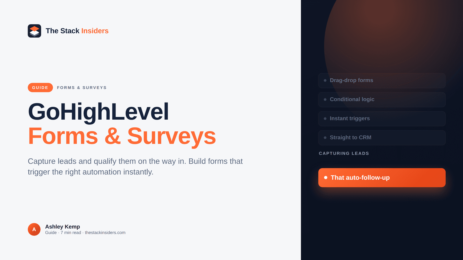 Hero on GoHighLevel forms and surveys for lead capture