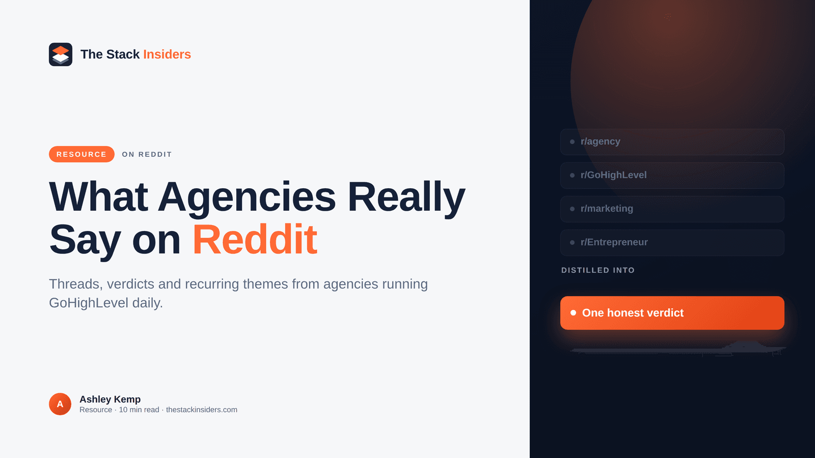 What Agencies Really Say About GoHighLevel on Reddit (2026) - GoHighLevel guide by The Stack Insiders