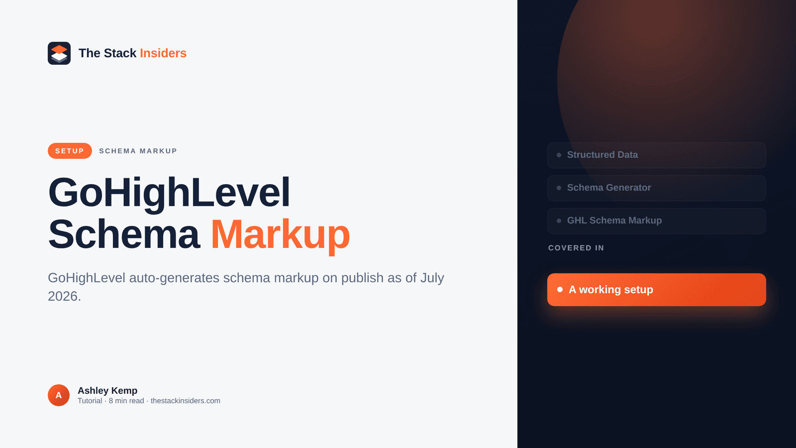GoHighLevel Schema Markup Guide (2026) - GoHighLevel guide by The Stack Insiders