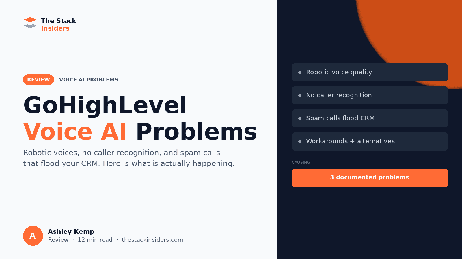 GoHighLevel Voice AI Problems: The 3 Issues Agencies Face - GoHighLevel guide by The Stack Insiders