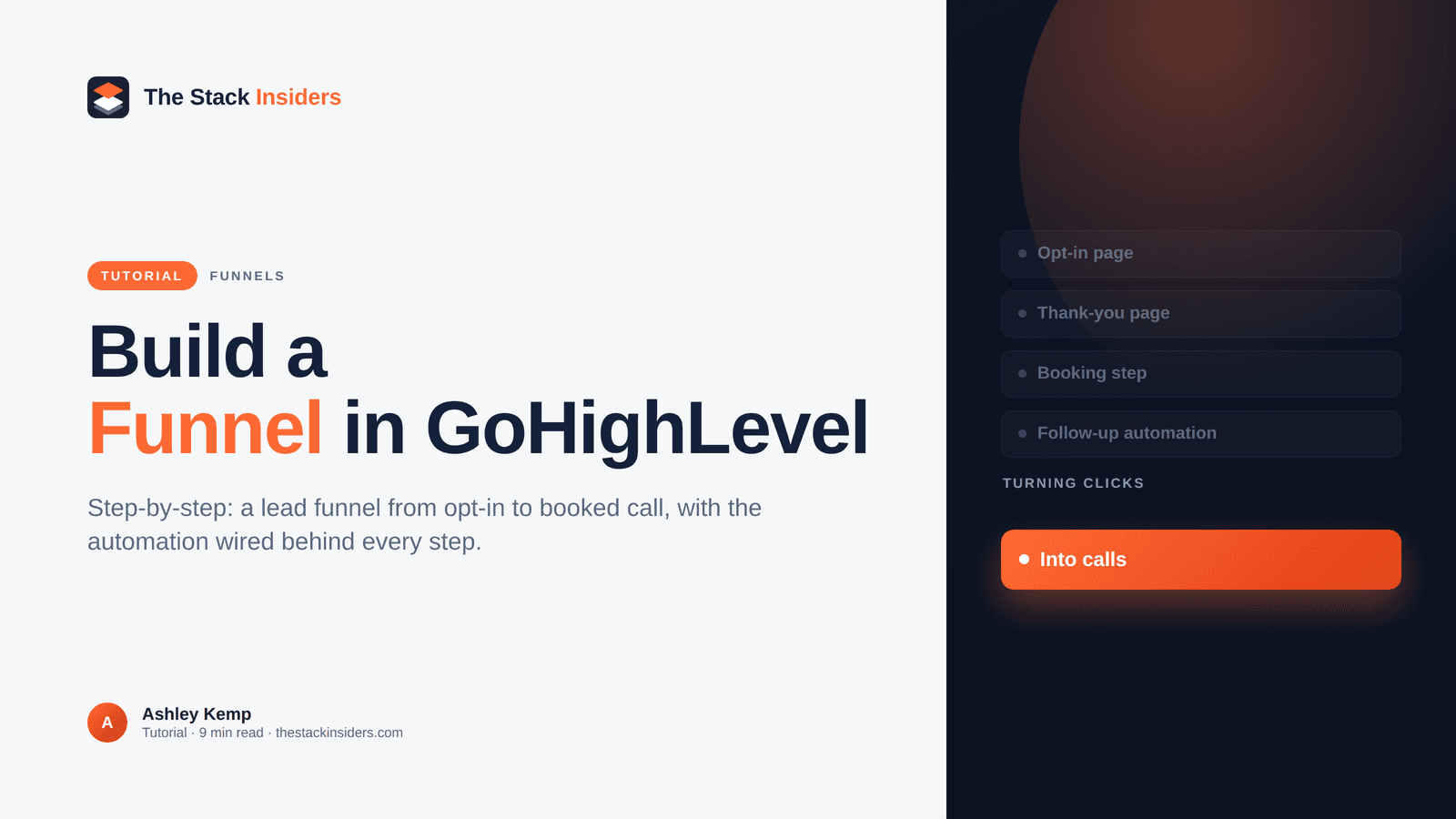 How to Build a GoHighLevel Funnel (Step-by-Step) - GoHighLevel guide by The Stack Insiders