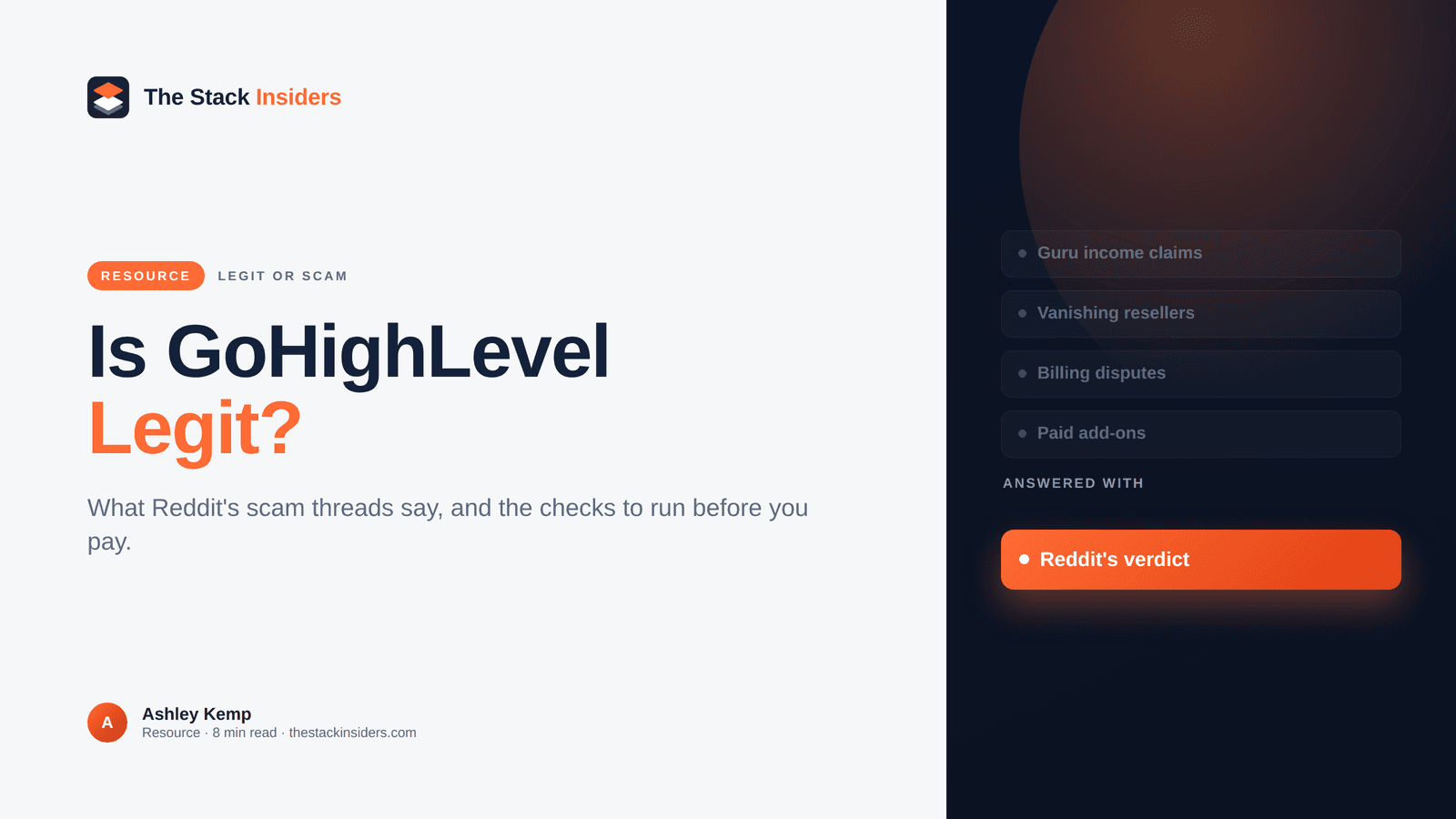 Is GoHighLevel legit: Reddit's verdict on the scam claims and the checks to run before you pay