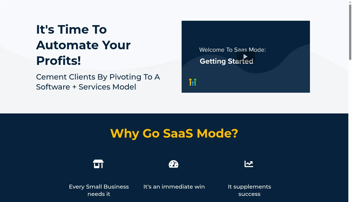 GoHighLevel SaaS Mode overview - white-label the entire platform under your agency brand, manage unlimited sub-accounts, and build recurring software revenue from client subscriptions